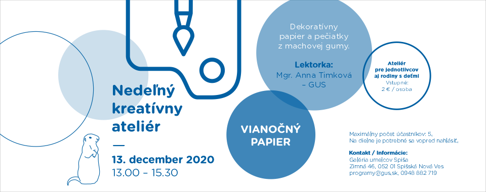 NEDEĽNÝ KREATÍVNY ATELIÉR / VIANOČNÝ PAPIER